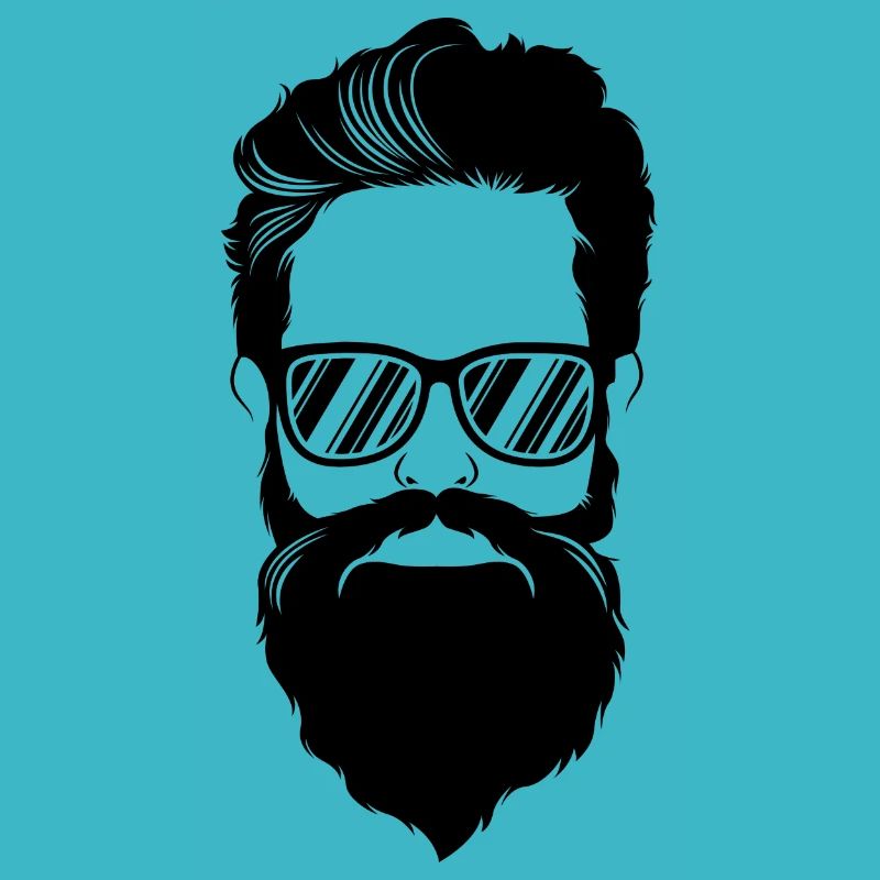 hipster hoved bart cool