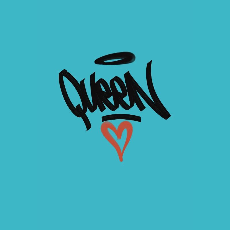 Queen Heart Graffiti