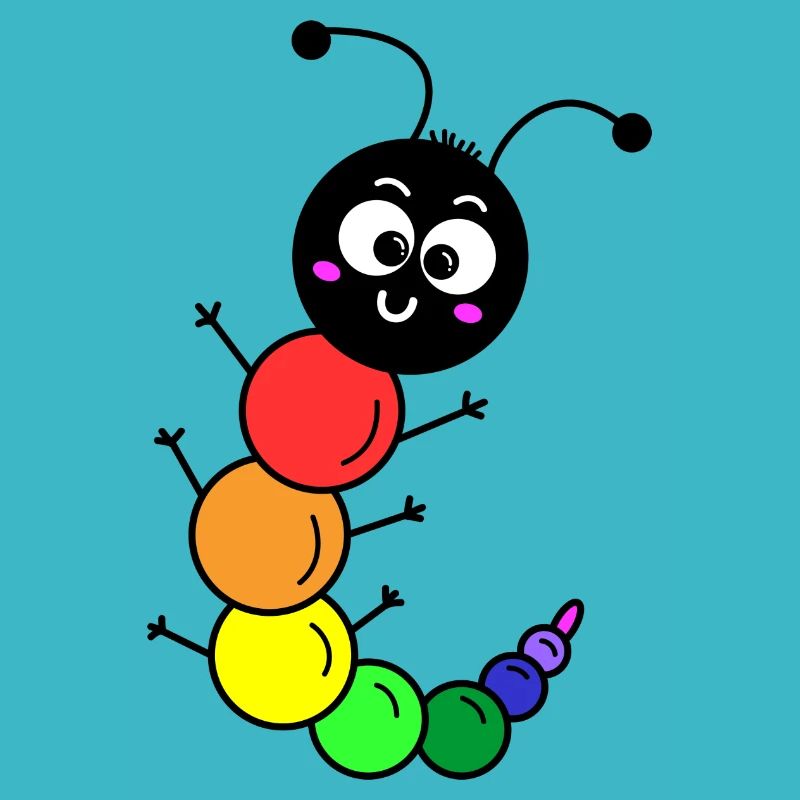 Regenbogen Raupe
