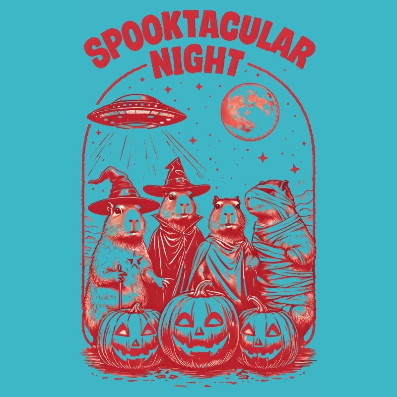 Halloween Capybara Ufo Geist Geschenkidee