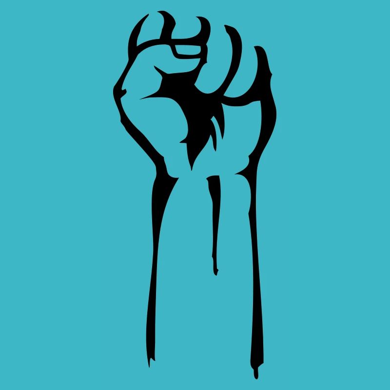 stencil fist