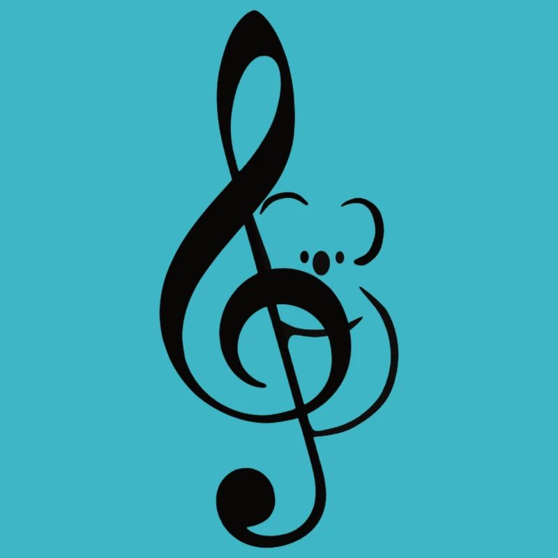 Koala on the clef tree
