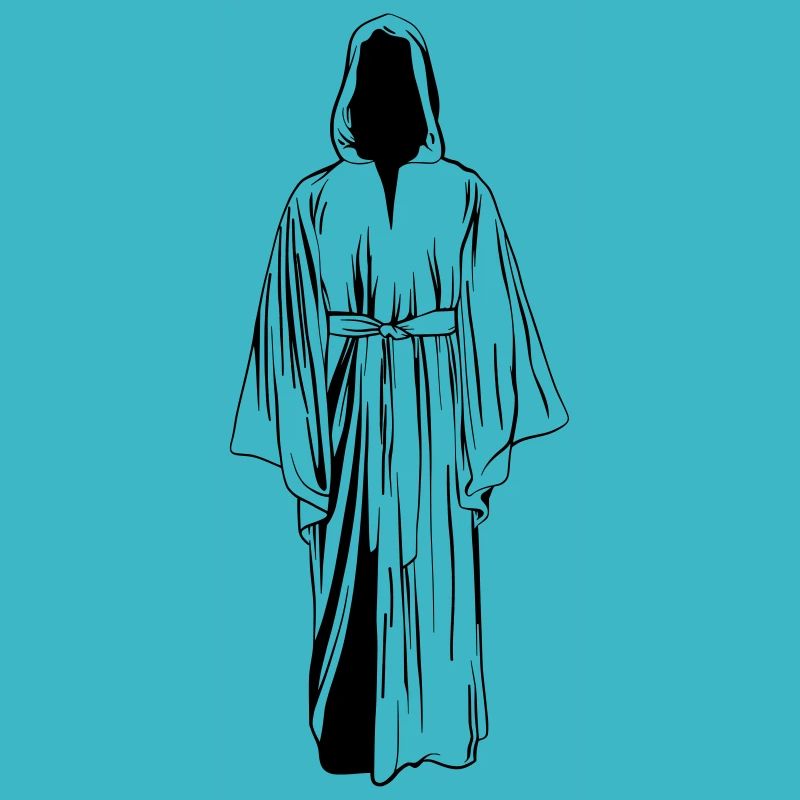 Mönch Illustration Linear