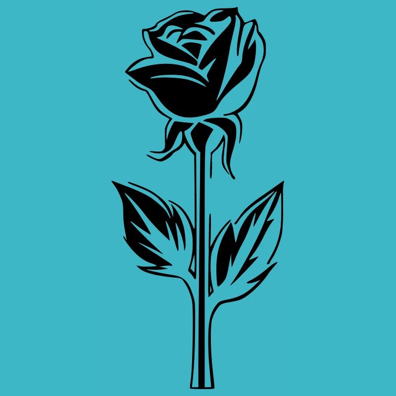 Schlichtes Blütenrosen-Design