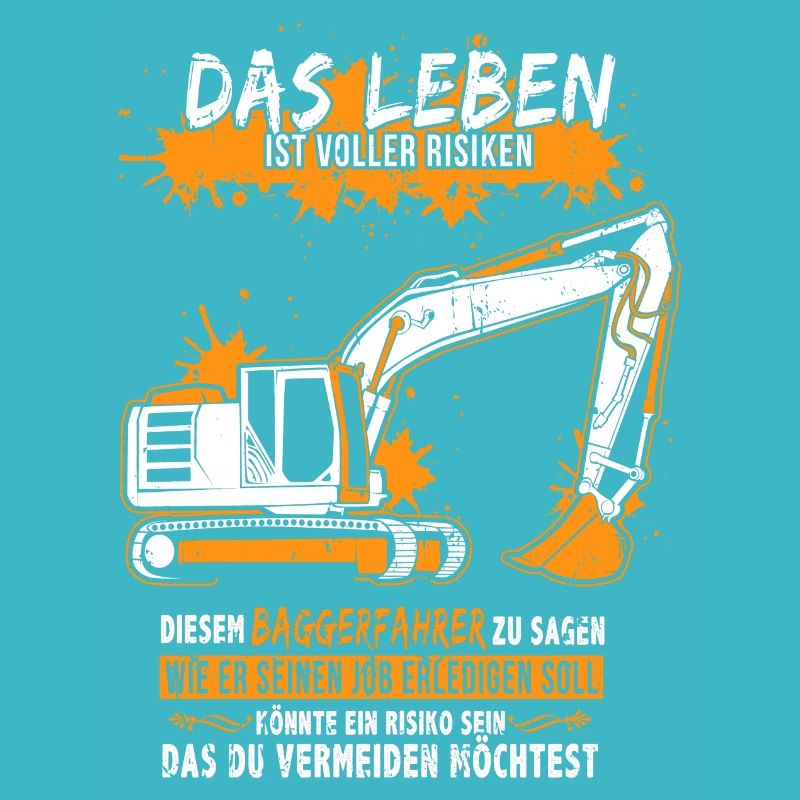 Baggerfahrer mit Bagger