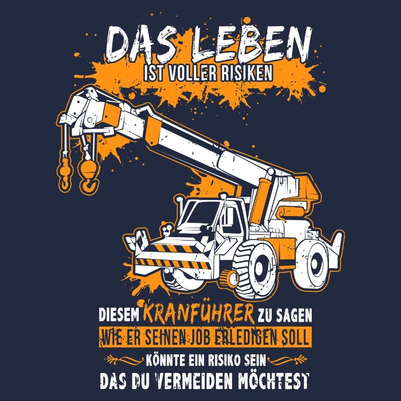 Kranführer mit Autokran oder Kran LKW