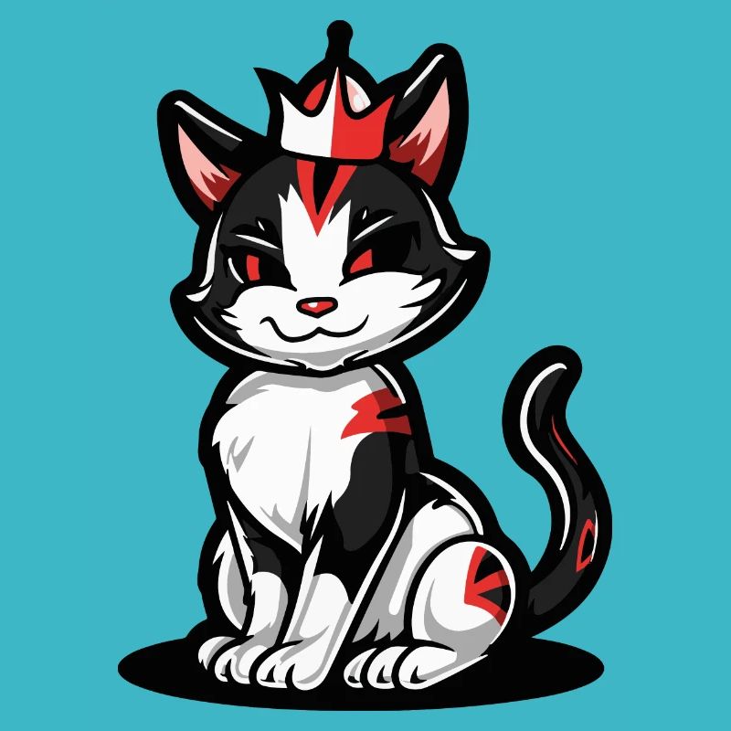 Couronne de bande dessinée de chat