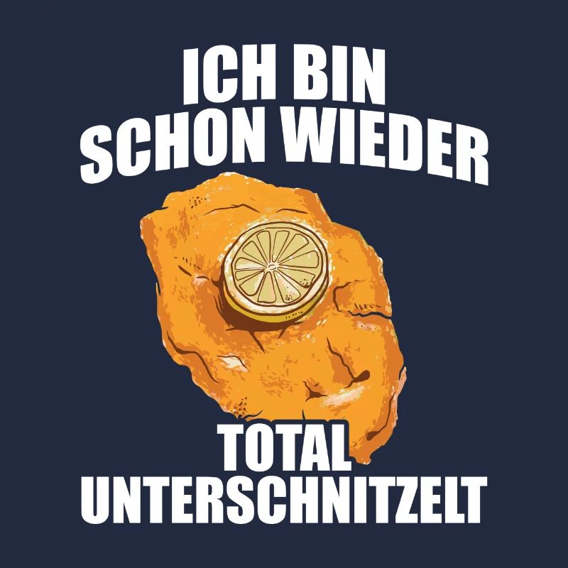 Totally undercut schnitzel