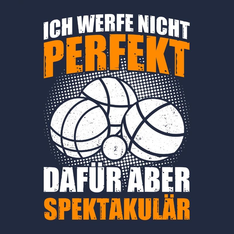 Nicht perfekt Petanque Boule Boulespieler
