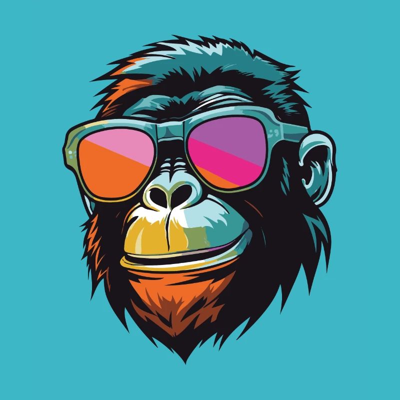 Tête de singe Cool Monkey