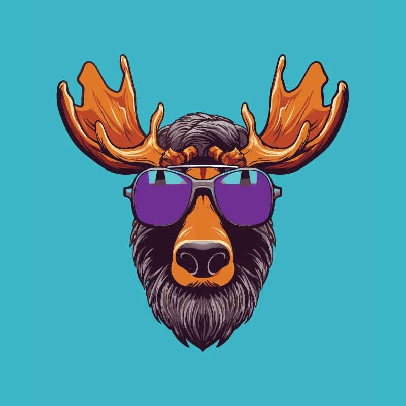 Elch Kopf Cool