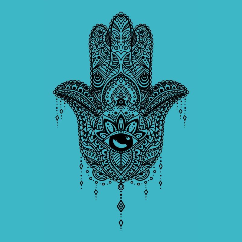 Main de la Fatima - noir