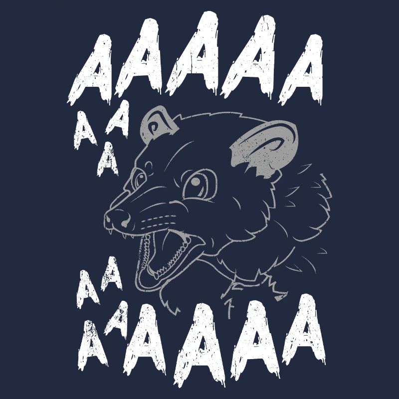 Meme Opossum Design Quote Screaming Opossum