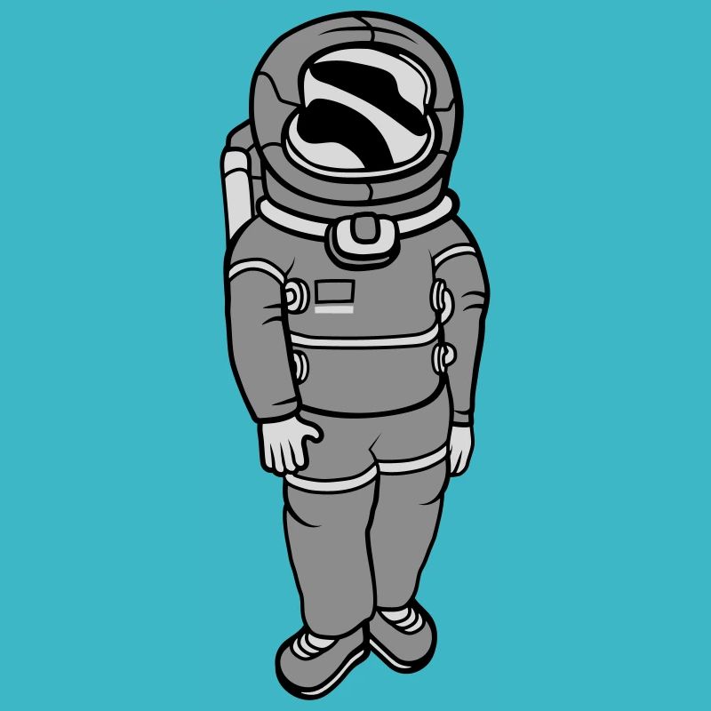 Weightless astronaut space