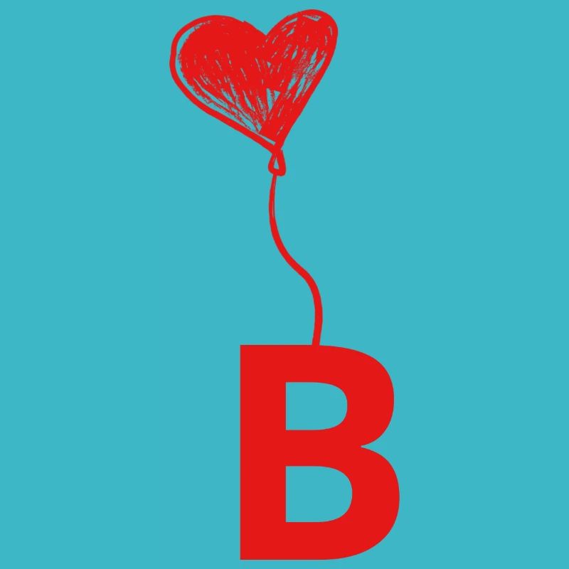 Buchstabe b Herz