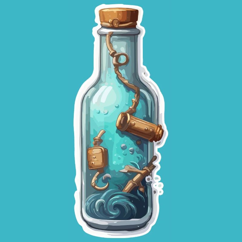 Magic Bottle / Cork / Underwater / Anchor