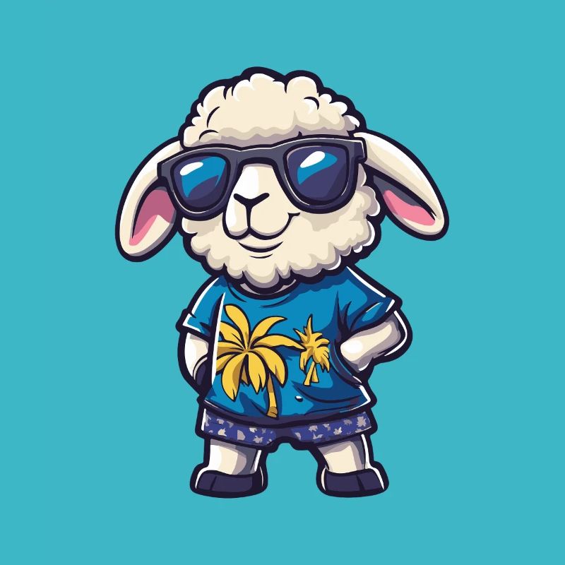 Sheep Comic Cool Summer