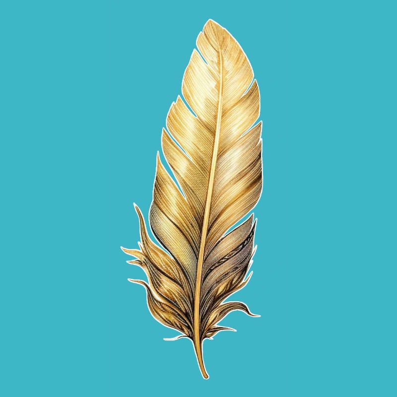 Golden Federn