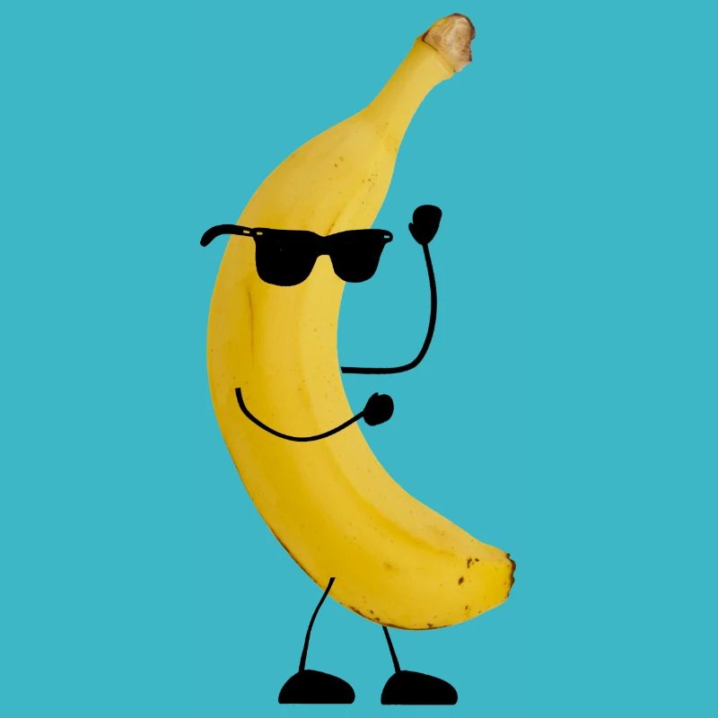 banana with face