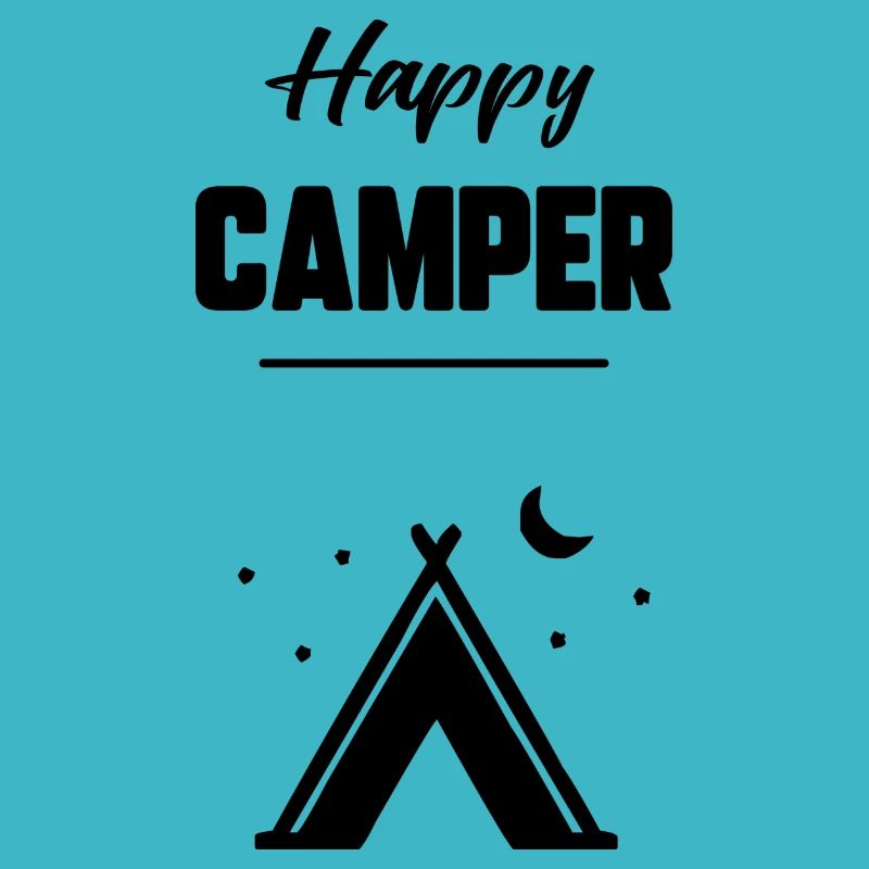 Glücklicher Camper