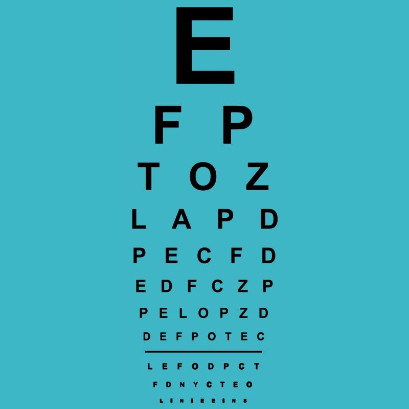 Eye Test Glasses Opticians Read Eyes Letters ABC