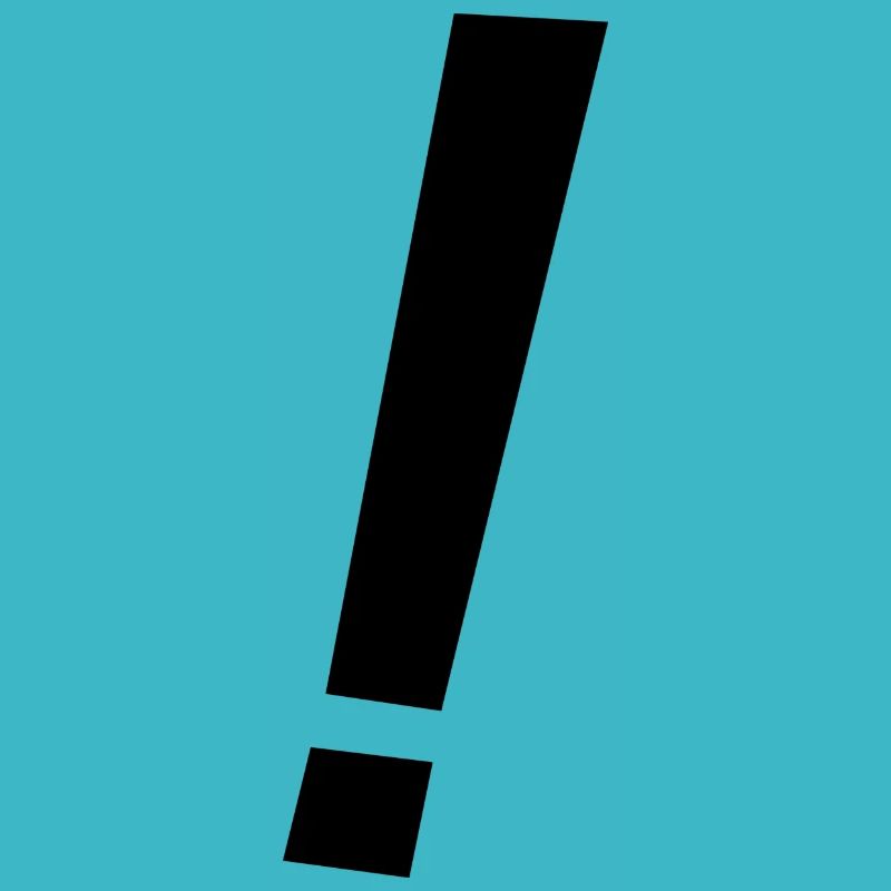 Point d'exclamation d'anime - Avertissement - Horrifié