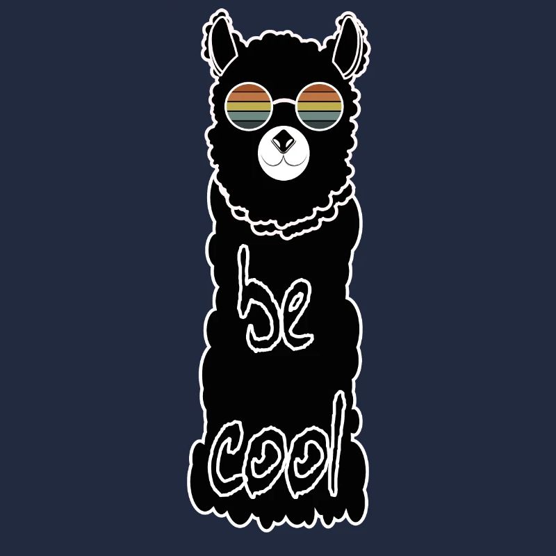 Alpaka mit cooler Sonnenbrille