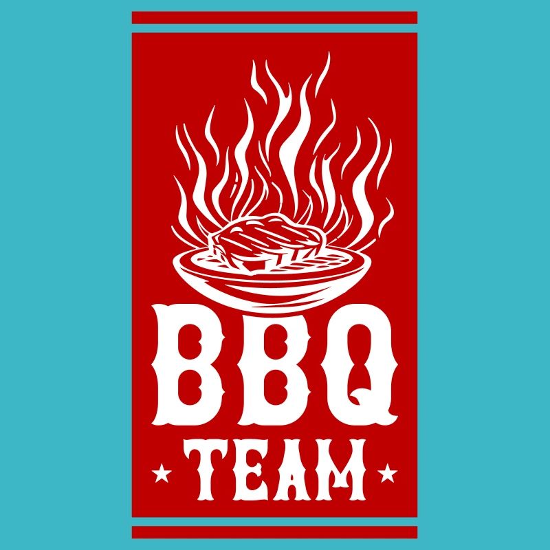Équipe de barbecue au gril