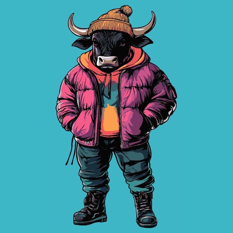 Stier Lustig Winter