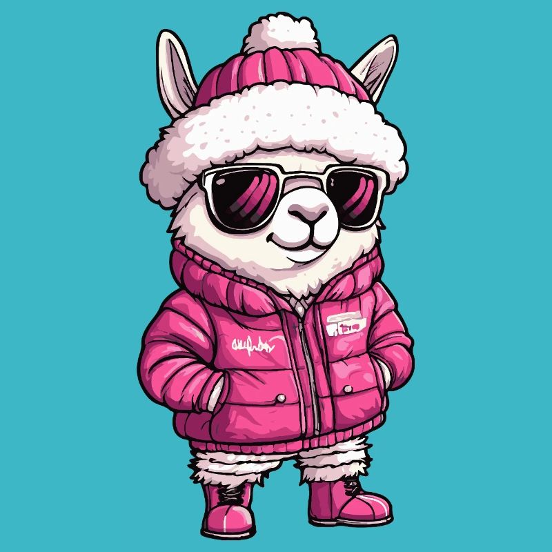 Alpaka Llama Cool Comic