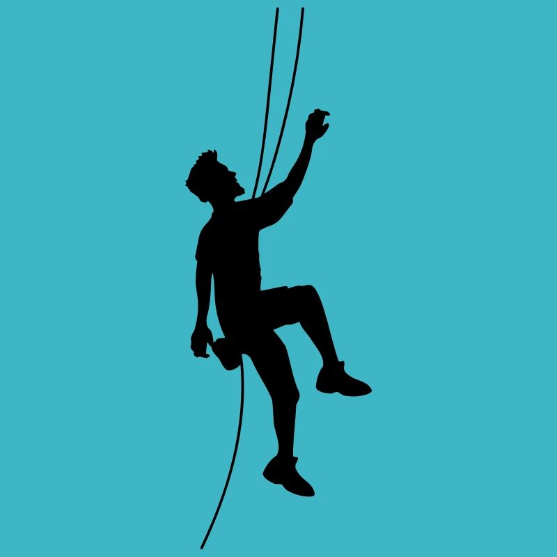 steep wall climber climbing mountains high sport ho