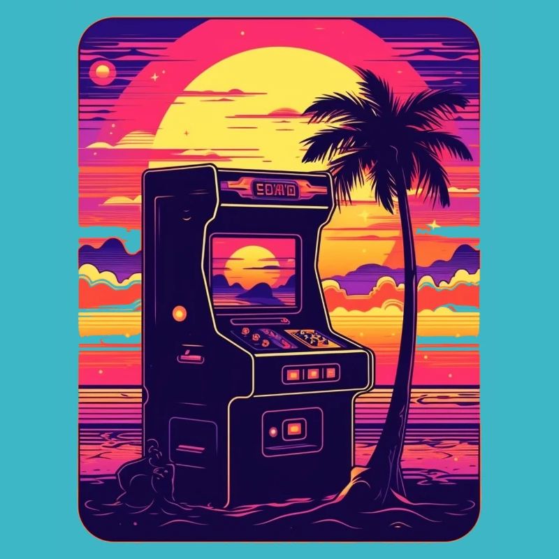 Vintage Arcade-Controller Nostalgischer