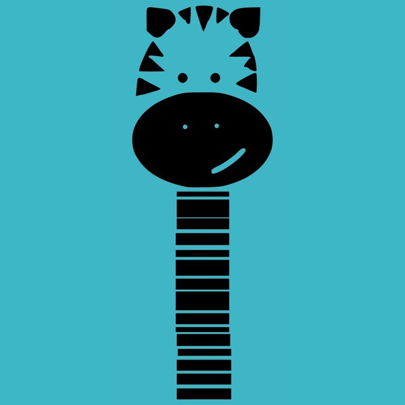 süßes Zebra mit langem Hals