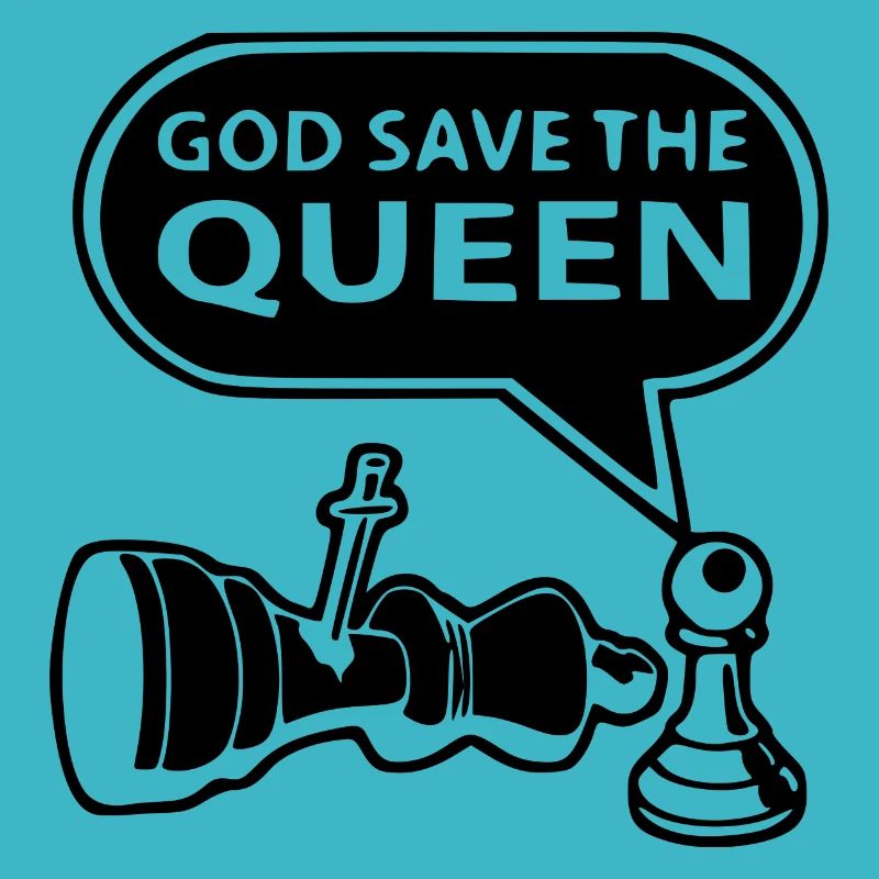 God save the Queen Schach Schachfigur Schachbrett