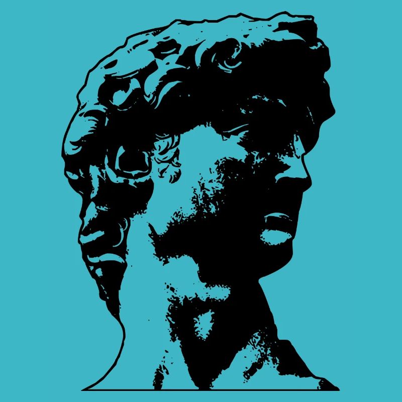 Buste statue Vaporwave Romains grecs