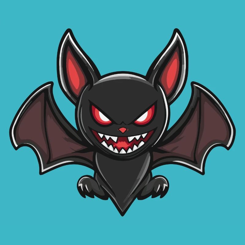 Fledermaus Halloween Blutsauger Comic
