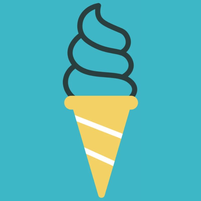 Macaroni - cornet de crème glacée