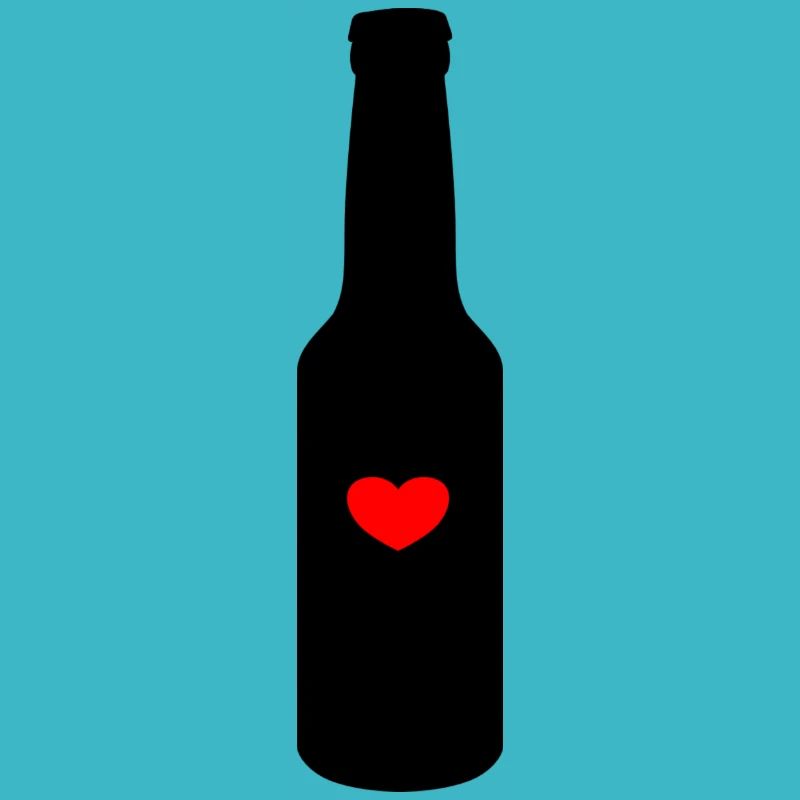 Flasche mit Herz