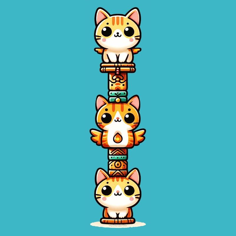 Purrfect Totem Pole