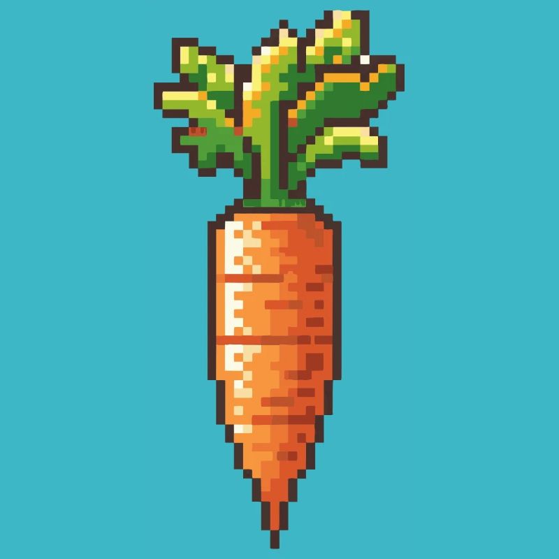 Carrot Pixel Gamer