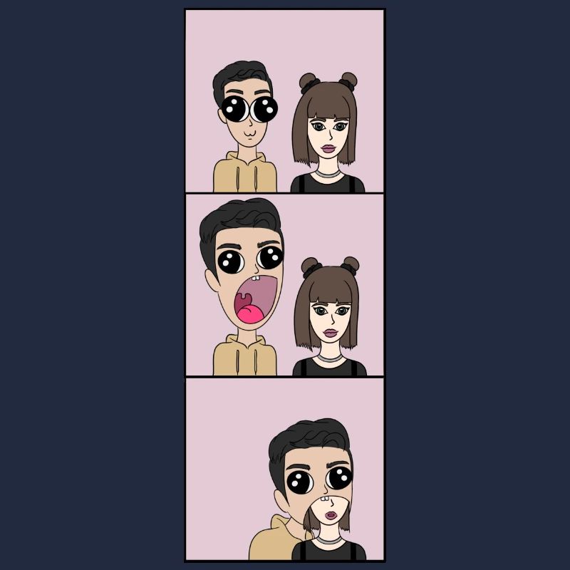 It is devoured | Comic Style | Triptych