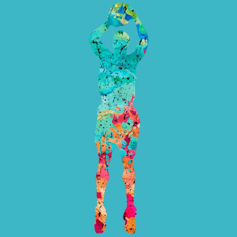 Basketballspieler - PopArt