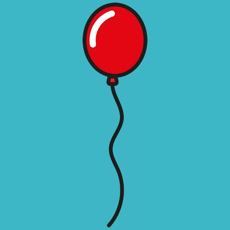 Roter Luftballon Geschenkidee