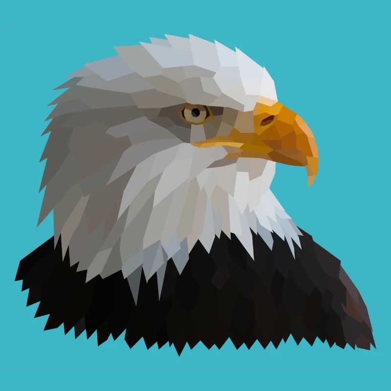 Eagle low poly style