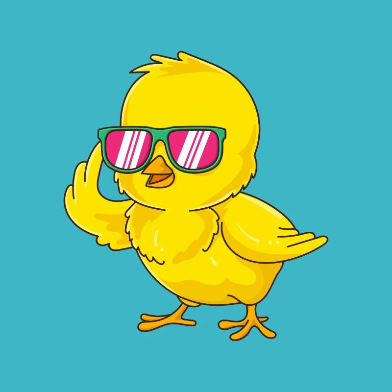 Chick Design with Sunglasses Chicken Chicken Chicken Chicken