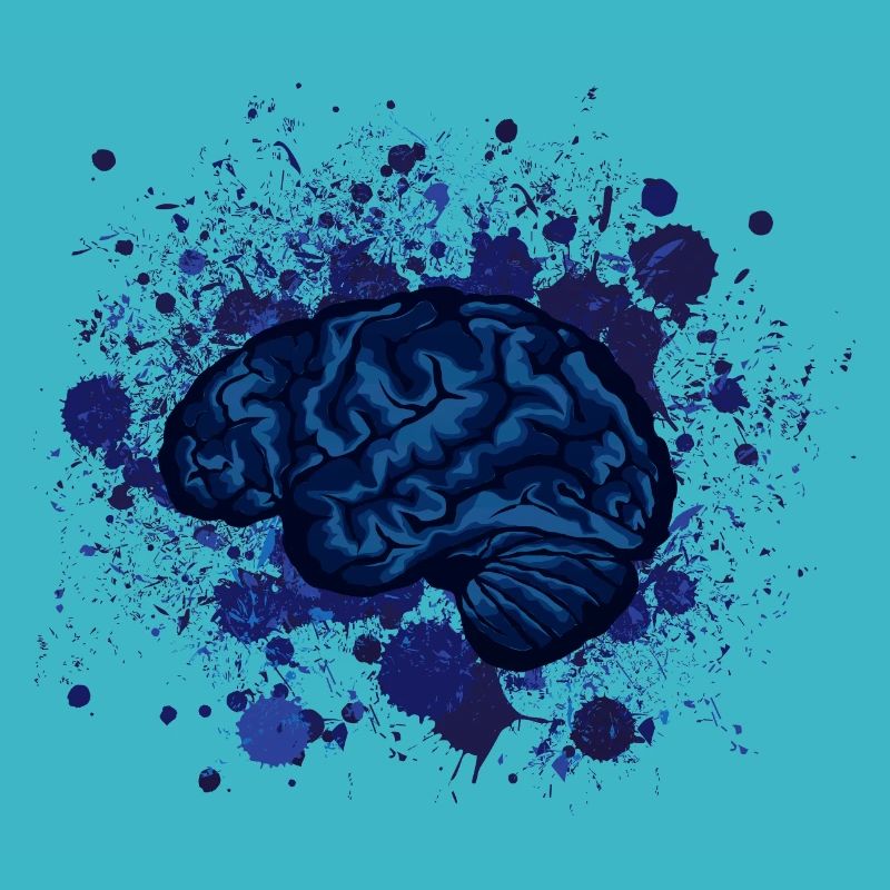 brain brains design fancy stain