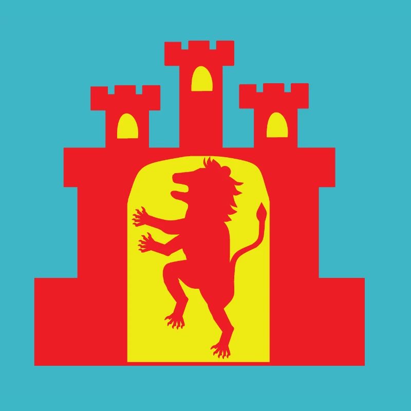 León and Castilla in red and yellow