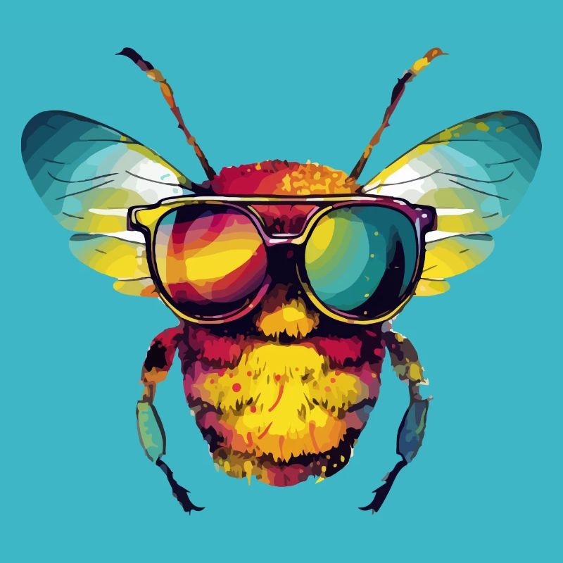 Zoe the bespectacled bee