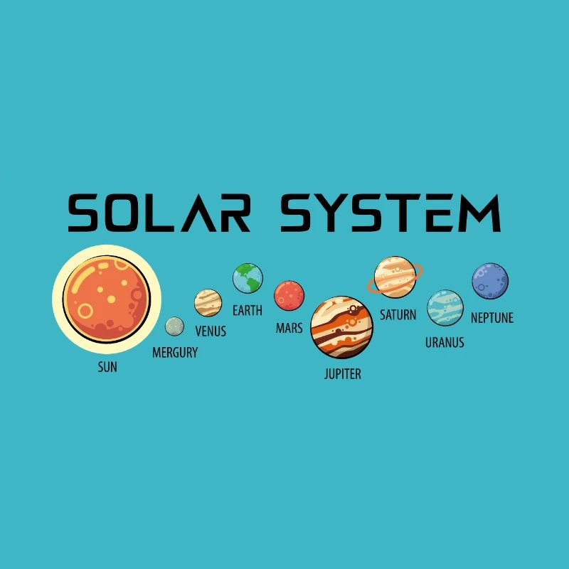 Sonnensystem mit seinen Planeten