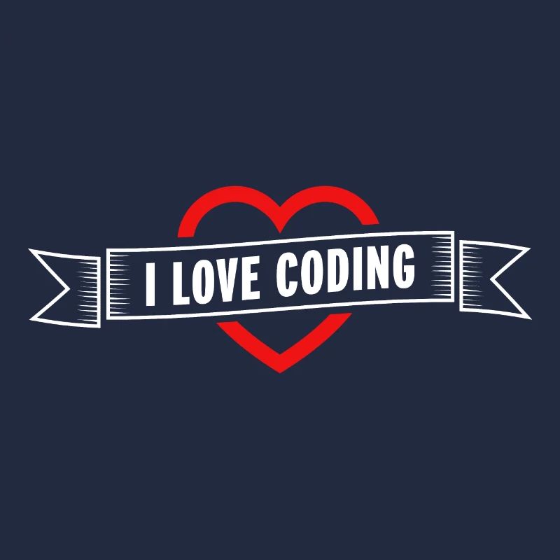 J'aime coder le cœur | Cadeau pour le fils programmeur
